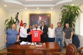 İZMİR ASKF' DEN ÖDEMİŞ BELEDİYE BAŞKANI MUSTAFA TURAN' A ZİYARET